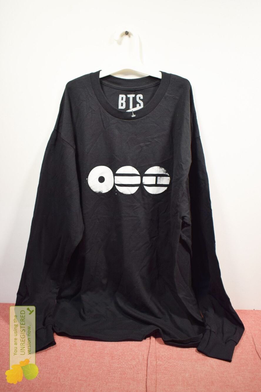 BTS Clothing Long Sleeve T-shirt Black Large (Marks)